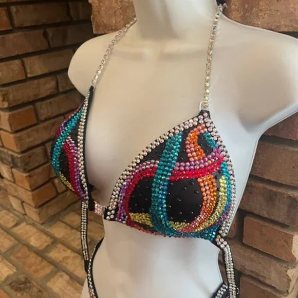 Figure Physique Bodybuilding Competition NPC Contest Posing Suit - Picture 3 of 9